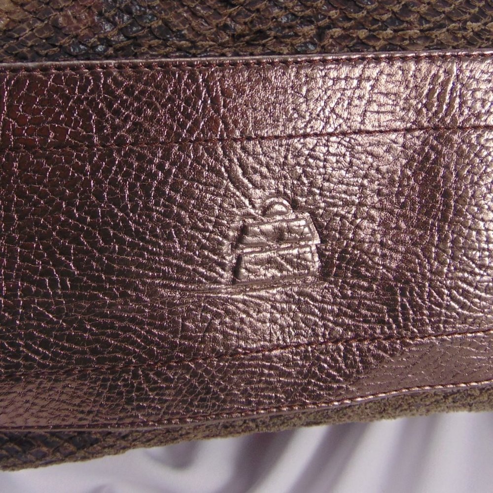 Kathy Van Zeeland Faux Cloth Snakeskin Hobo Bag - Picture 5 of 8